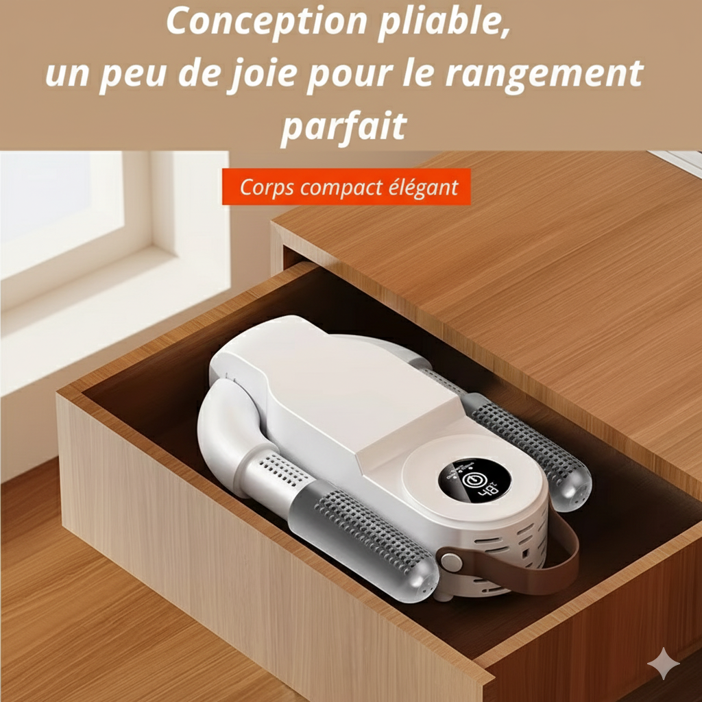 DryStep – Technologie de séchage rapide et soin thermique pour vos chaussures